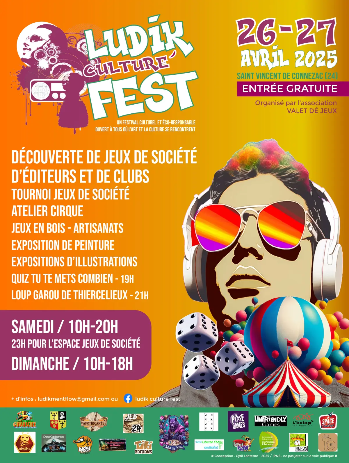 Affiche officielle Ludik culture fest 2025