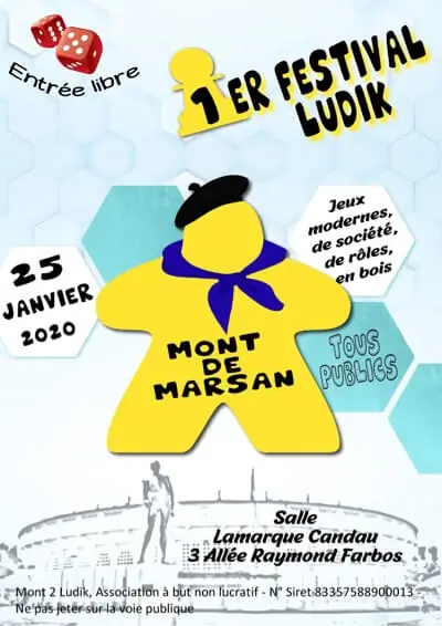 Affiche officielle Festival du Jeux de Mont de Marsan 2021