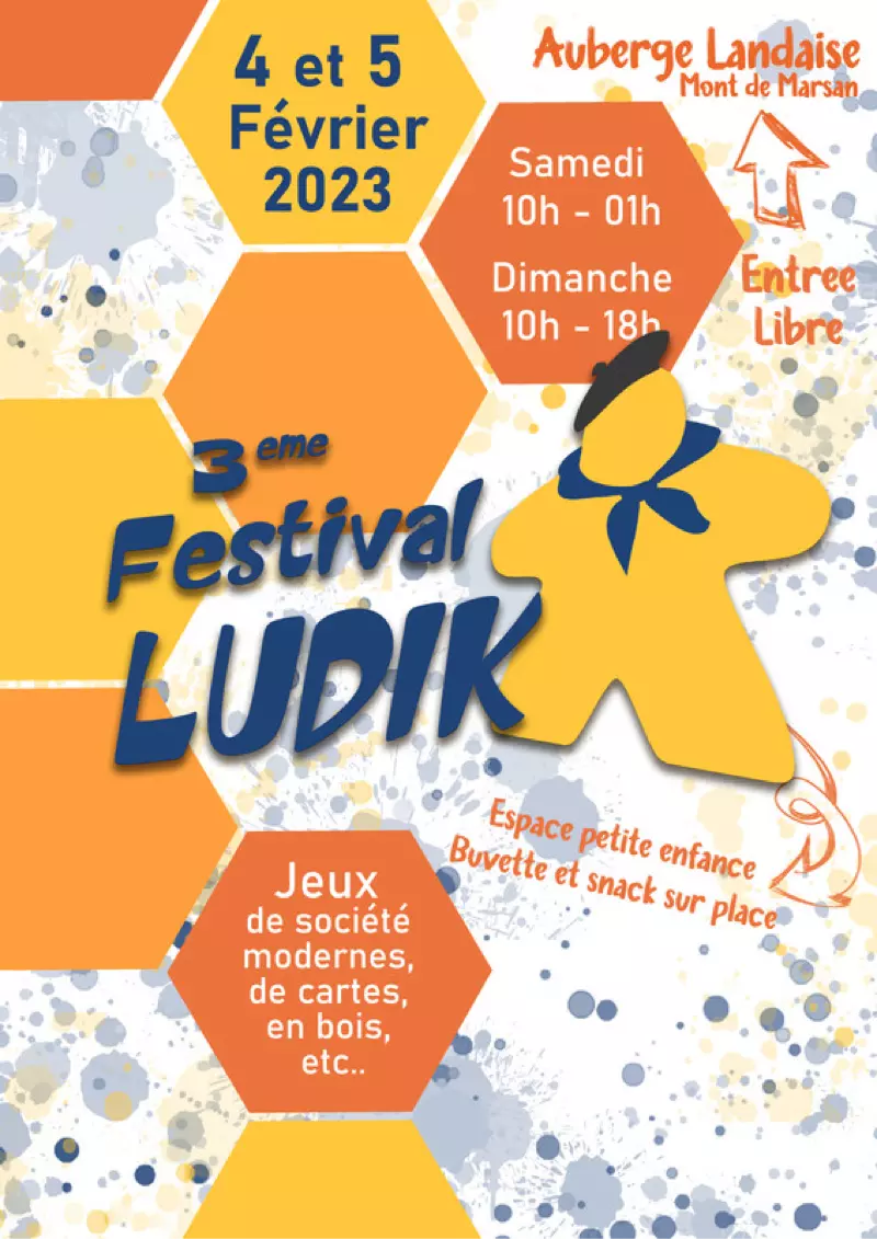 Affiche officielle Festival Ludik de Mont de Marsan 2023