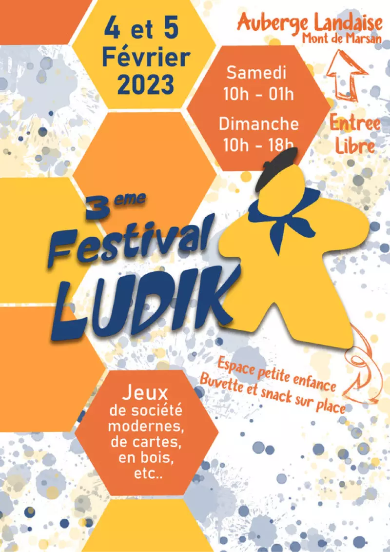 Affiche officielle Festival du Jeux de Mont de Marsan 2023