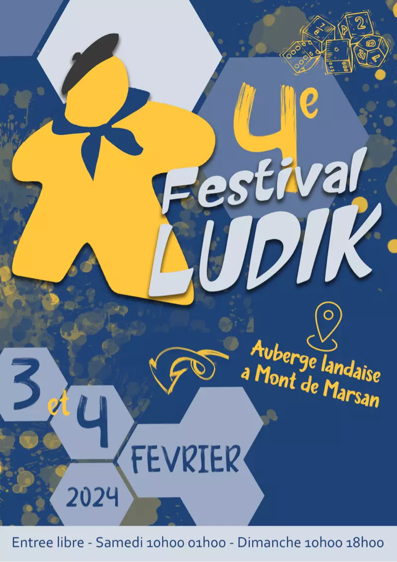 Official poster Festival Ludik de Mont de Marsan 2024