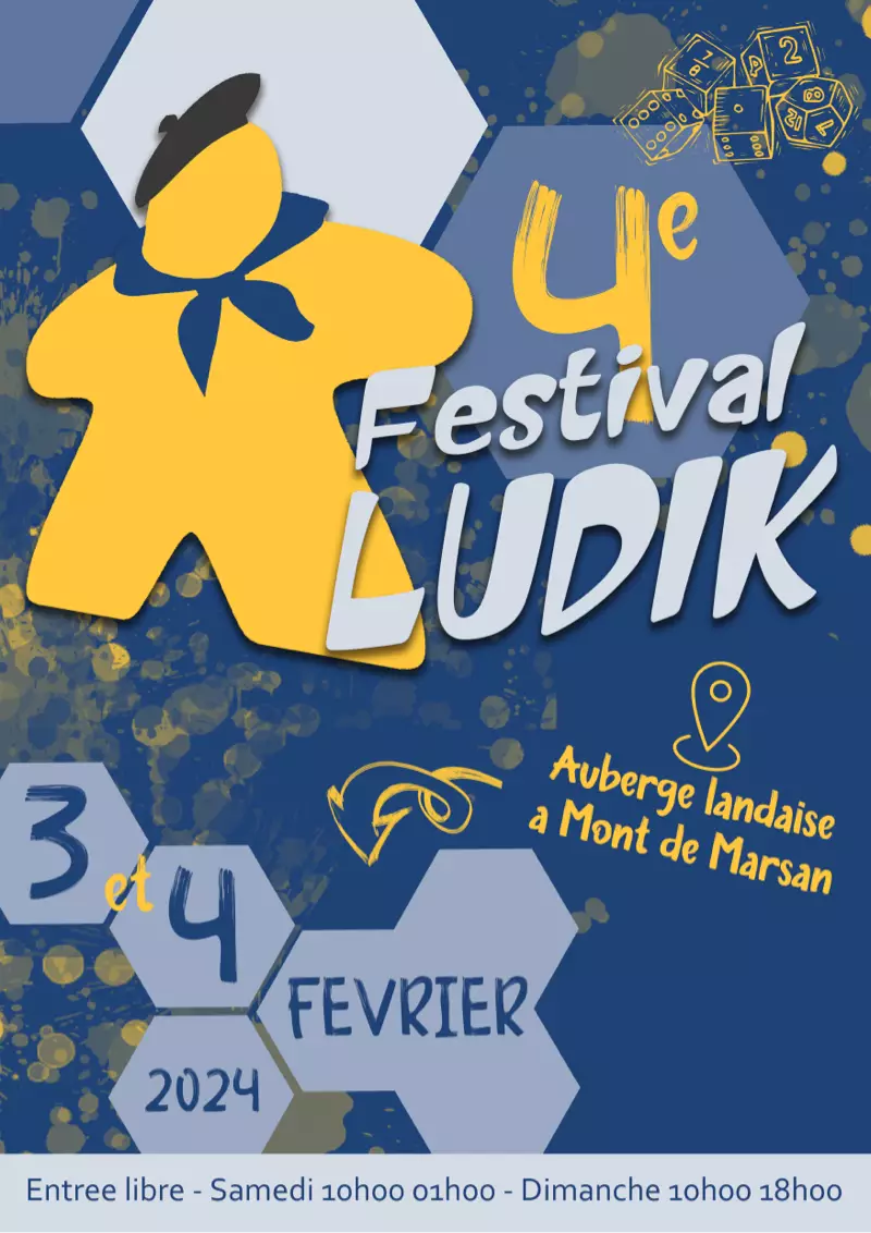 Affiche officielle Festival du Jeux de Mont de Marsan 2024