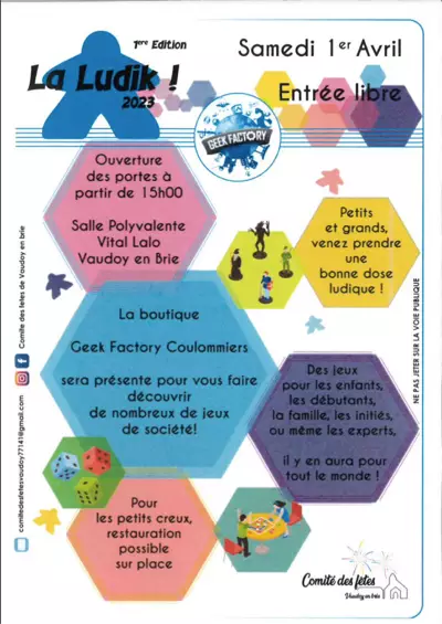 Affiche officielle La Ludik de Vaudoy 2023