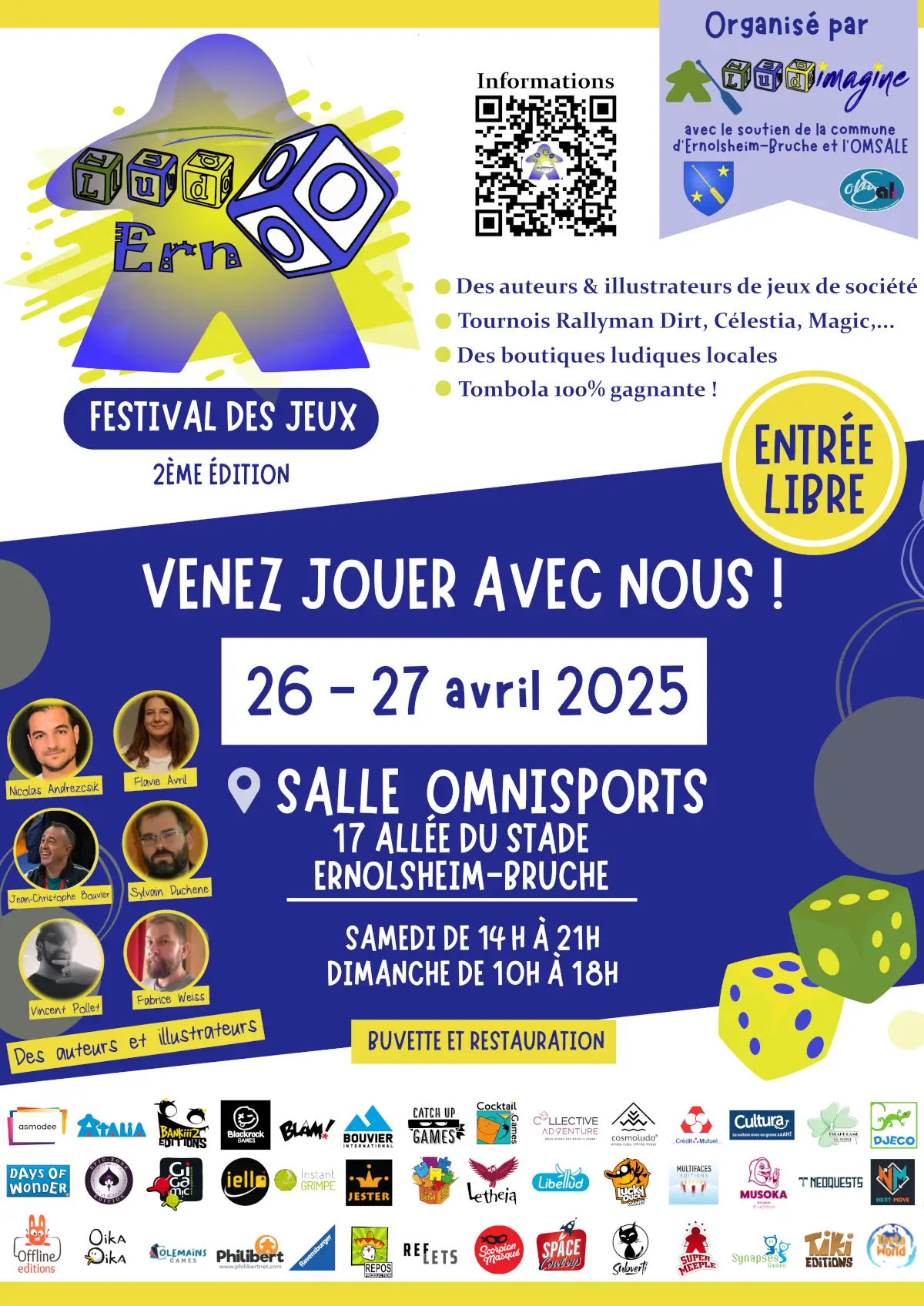 Affiche officielle Ludo'Erno - Festival des Jeux 2025