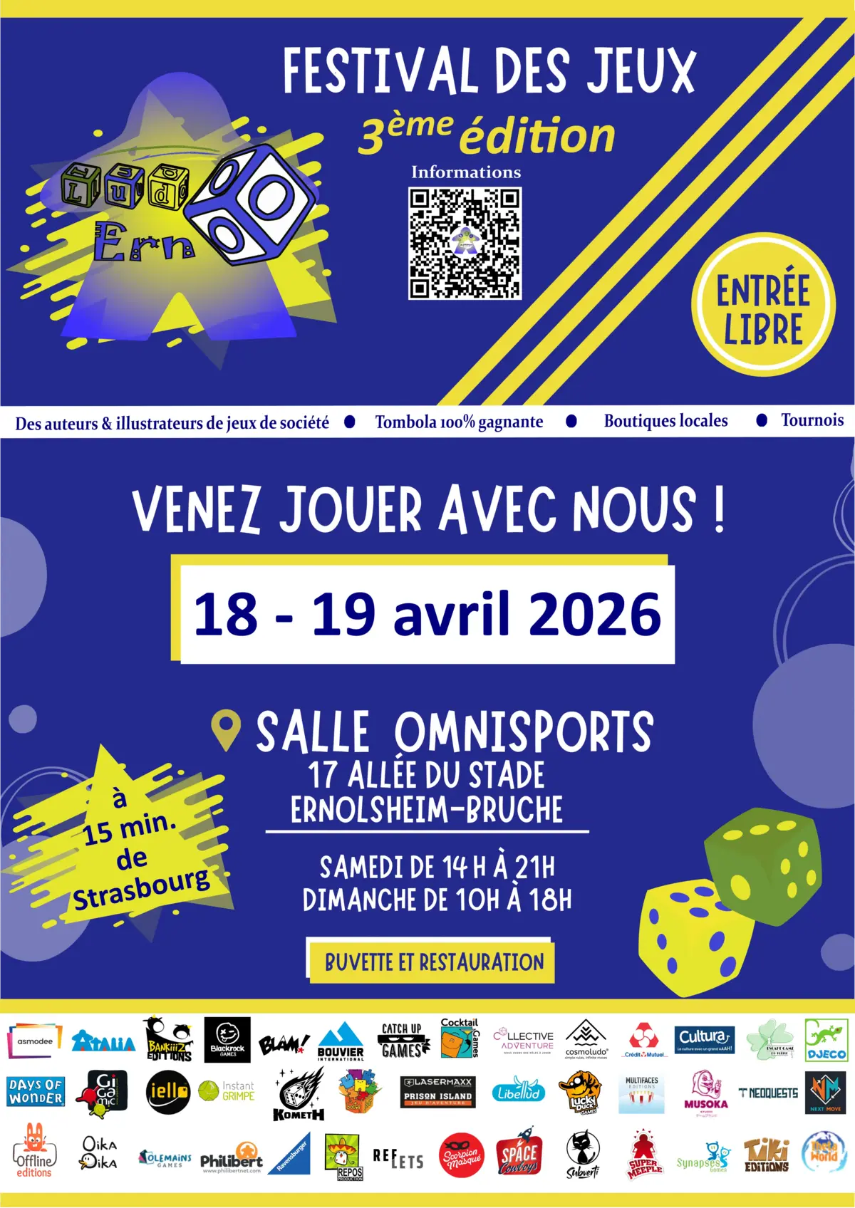 Affiche officielle Ludo'Erno - Festival des Jeux 2026
