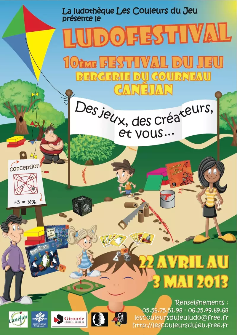 Affiche officielle Ludofestival de Canejan 2013