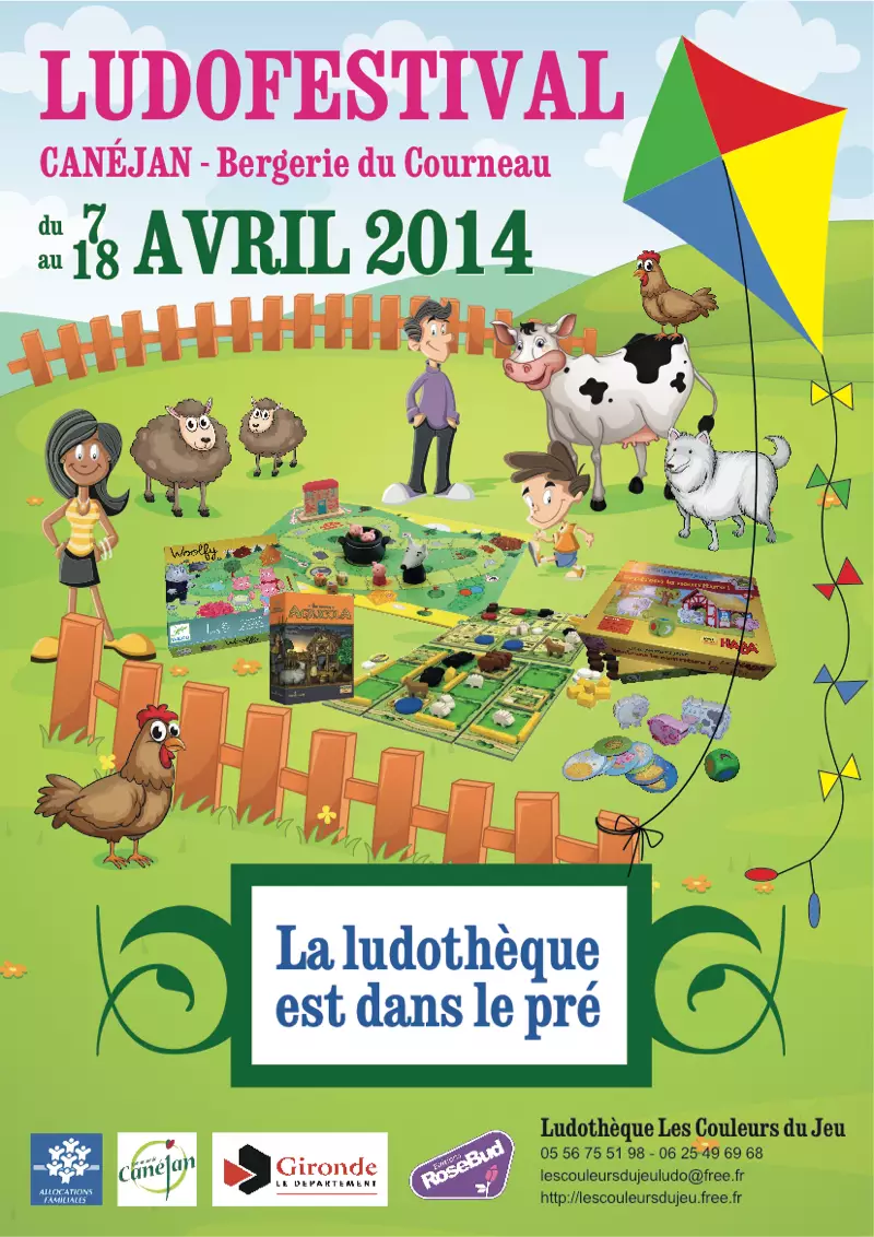 Affiche officielle Ludofestival de Canejan 2014