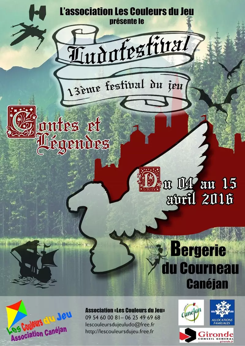 Affiche officielle Ludofestival de Canejan 2016