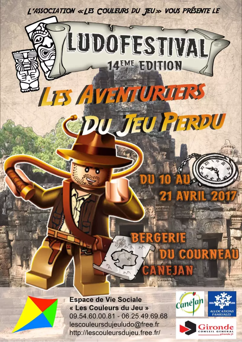 Affiche officielle Ludofestival de Canejan 2017