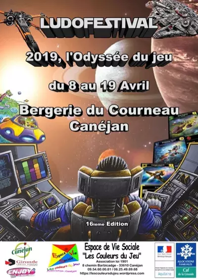 Affiche officielle Ludofestival de Canejan 2019