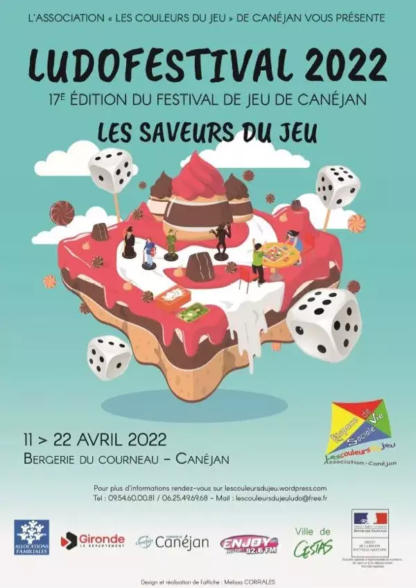 Affiche officielle Ludofestival de Canejan 2022