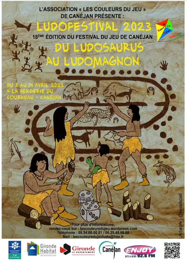 Affiche officielle Ludofestival de Canejan 2023