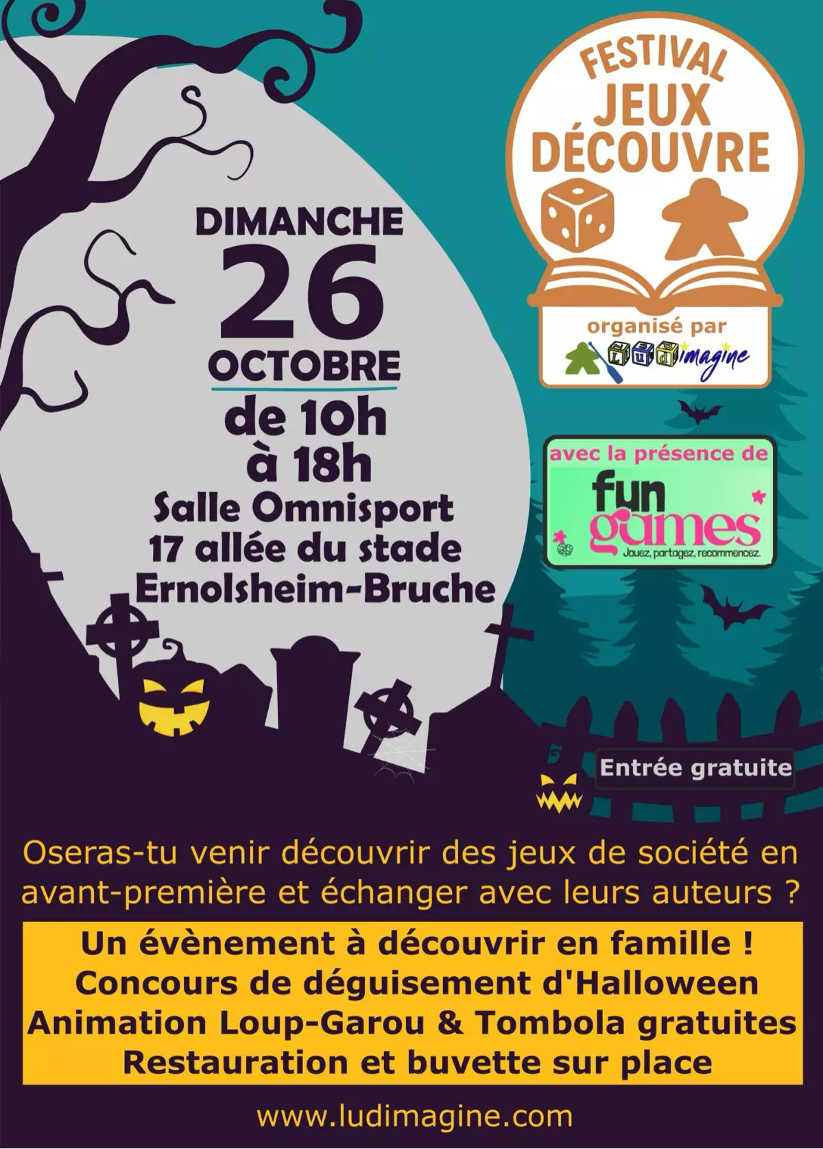 Affiche officielle Festival Jeux Découvre 2025