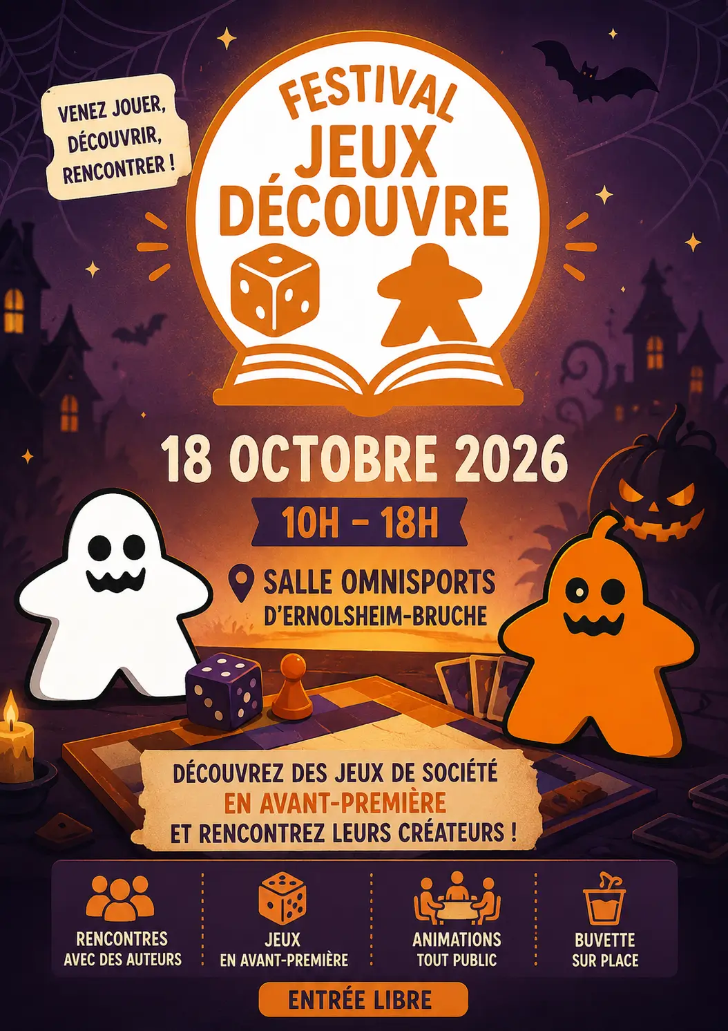 Affiche officielle Festival Jeux Découvre 2026