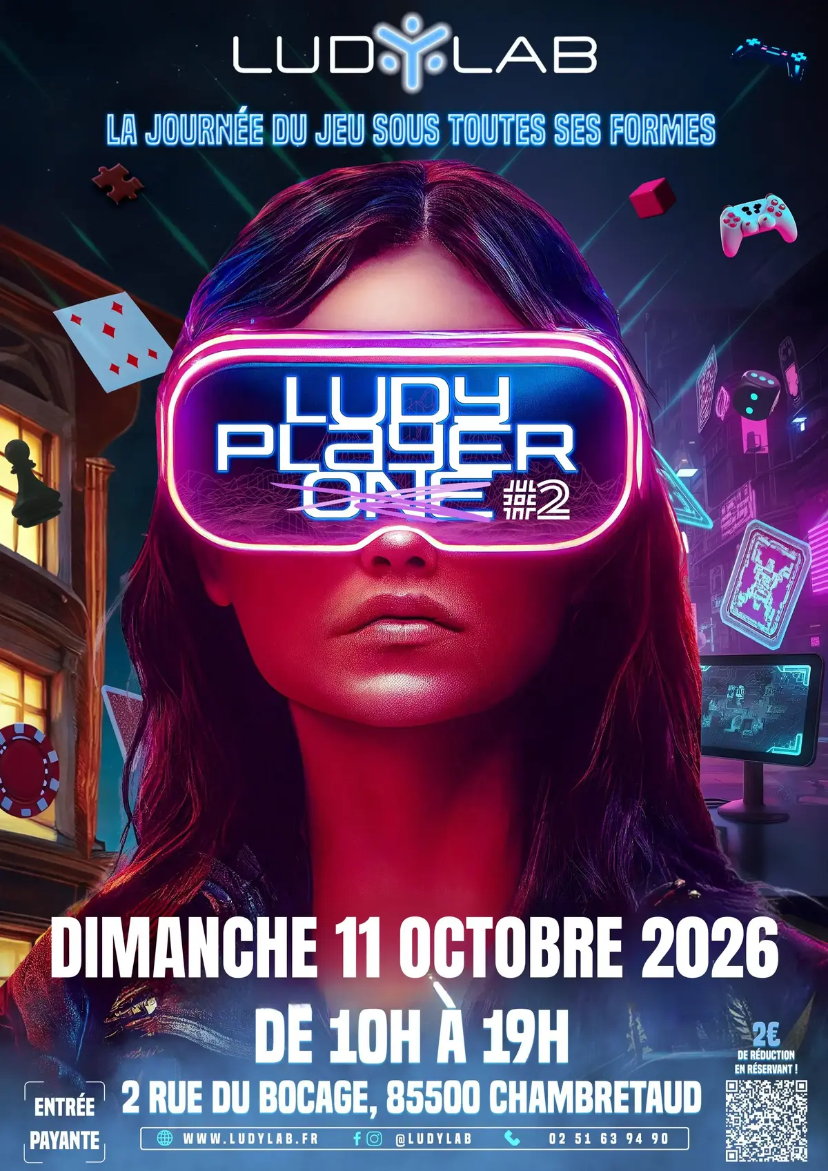 Affiche officielle Ludy Player One 2026
