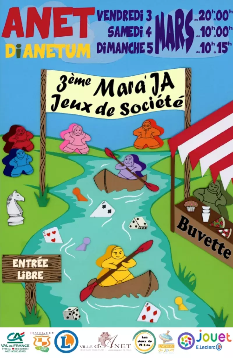 Affiche officielle Marathon des Jeux d'Anet 2023