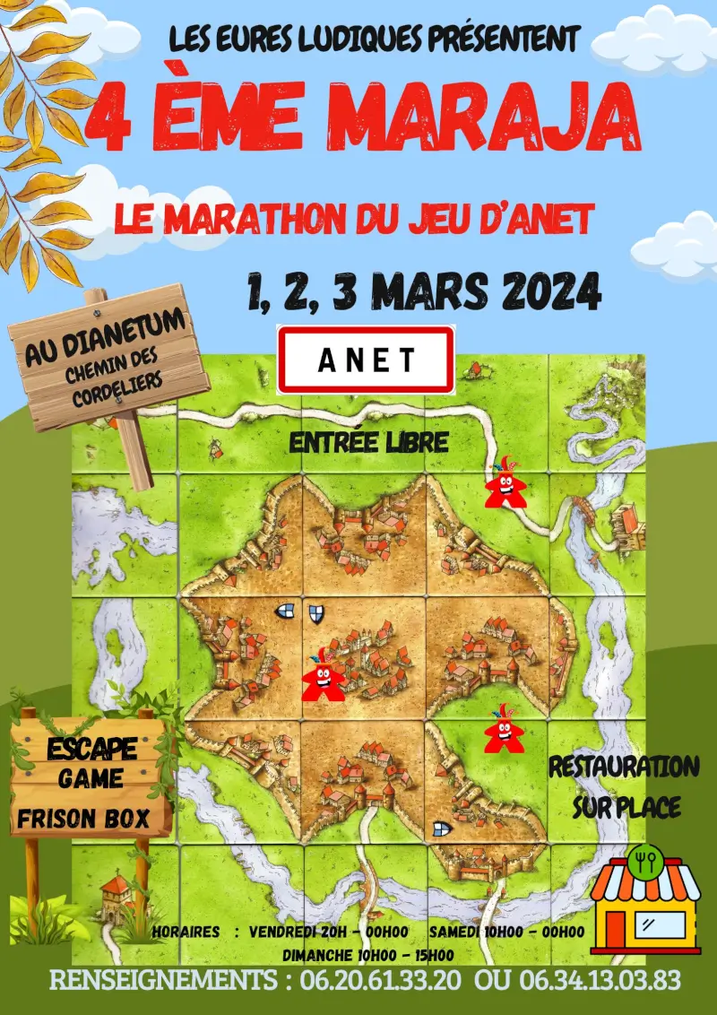 Affiche officielle Marathon des Jeux d'Anet 2024