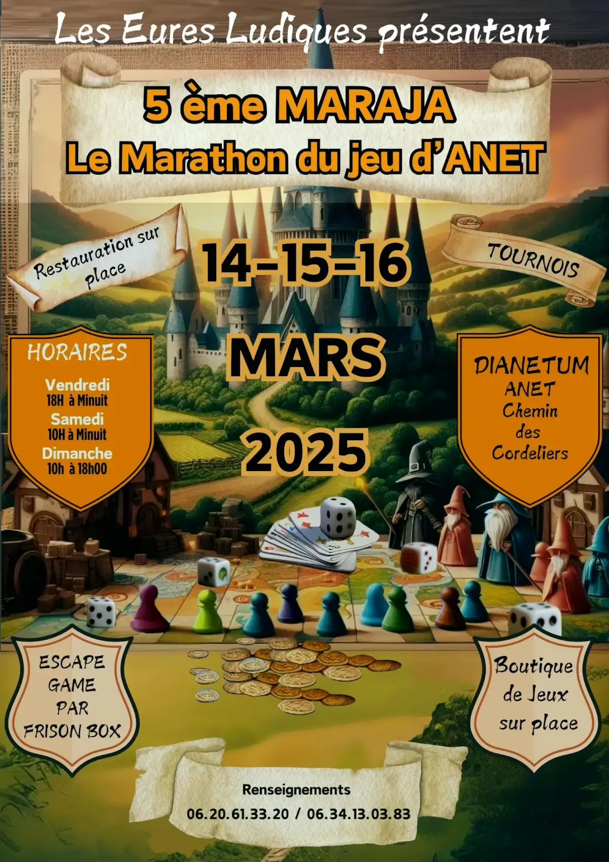 Affiche officielle Marathon des Jeux d'Anet 2025
