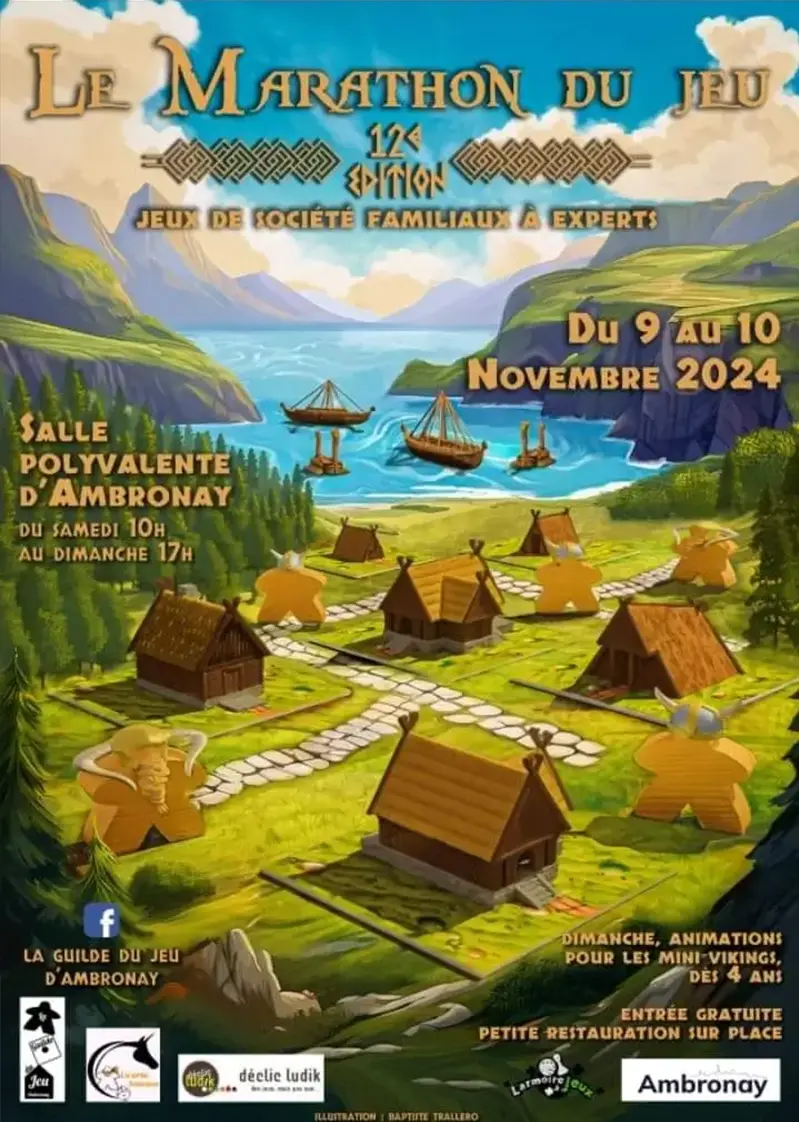 Affiche officielle Marathon du Jeu de la Guilde d'Ambronay 2024