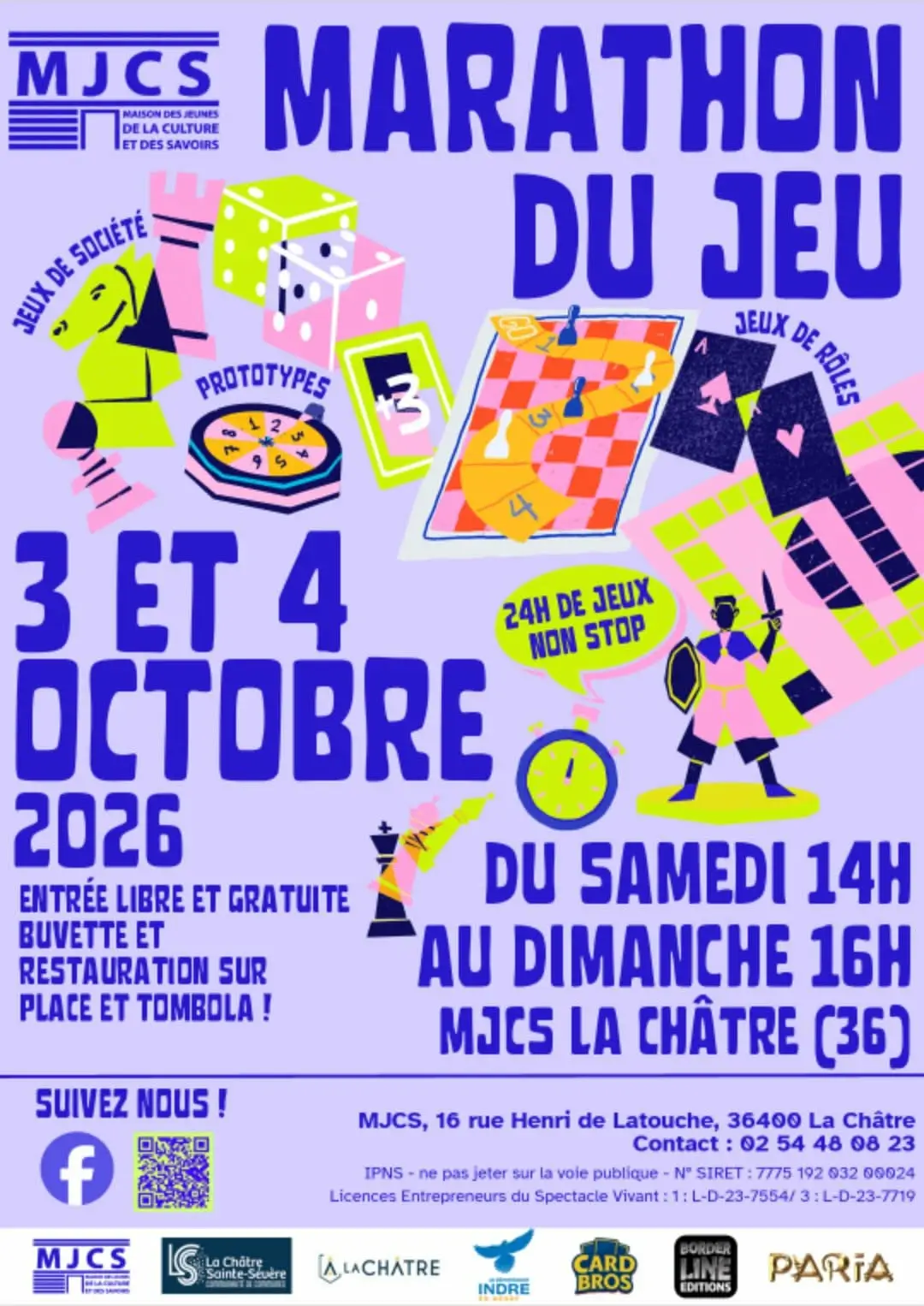 Affiche officielle Le Marathon du jeu 2026