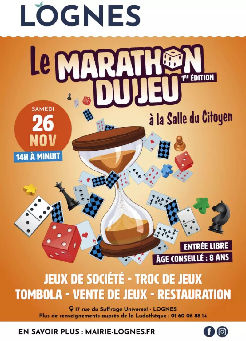 Affiche officielle Le Marathon du jeu 2022