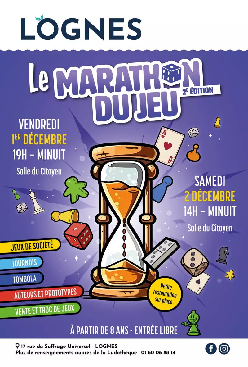 Official poster Le Marathon du jeu 2023