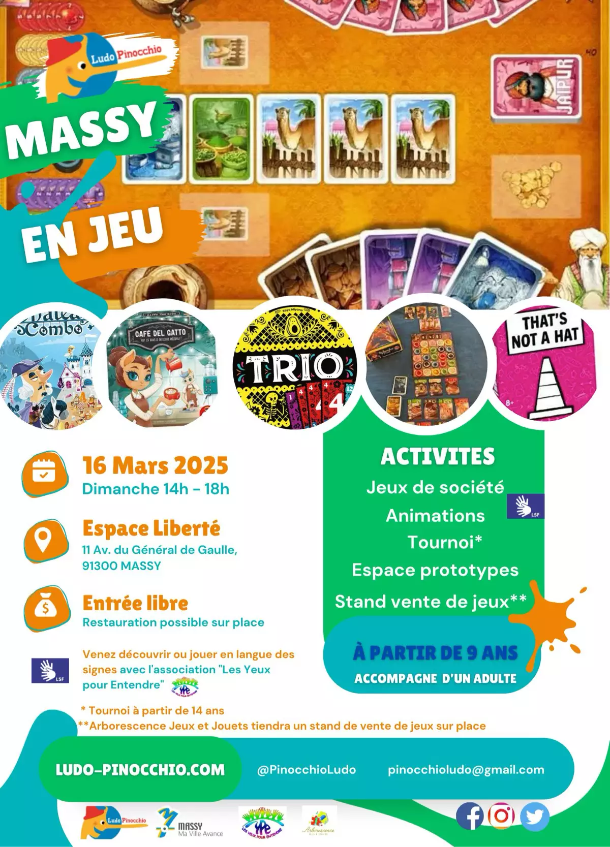 Affiche officielle Massy en jeu 2025