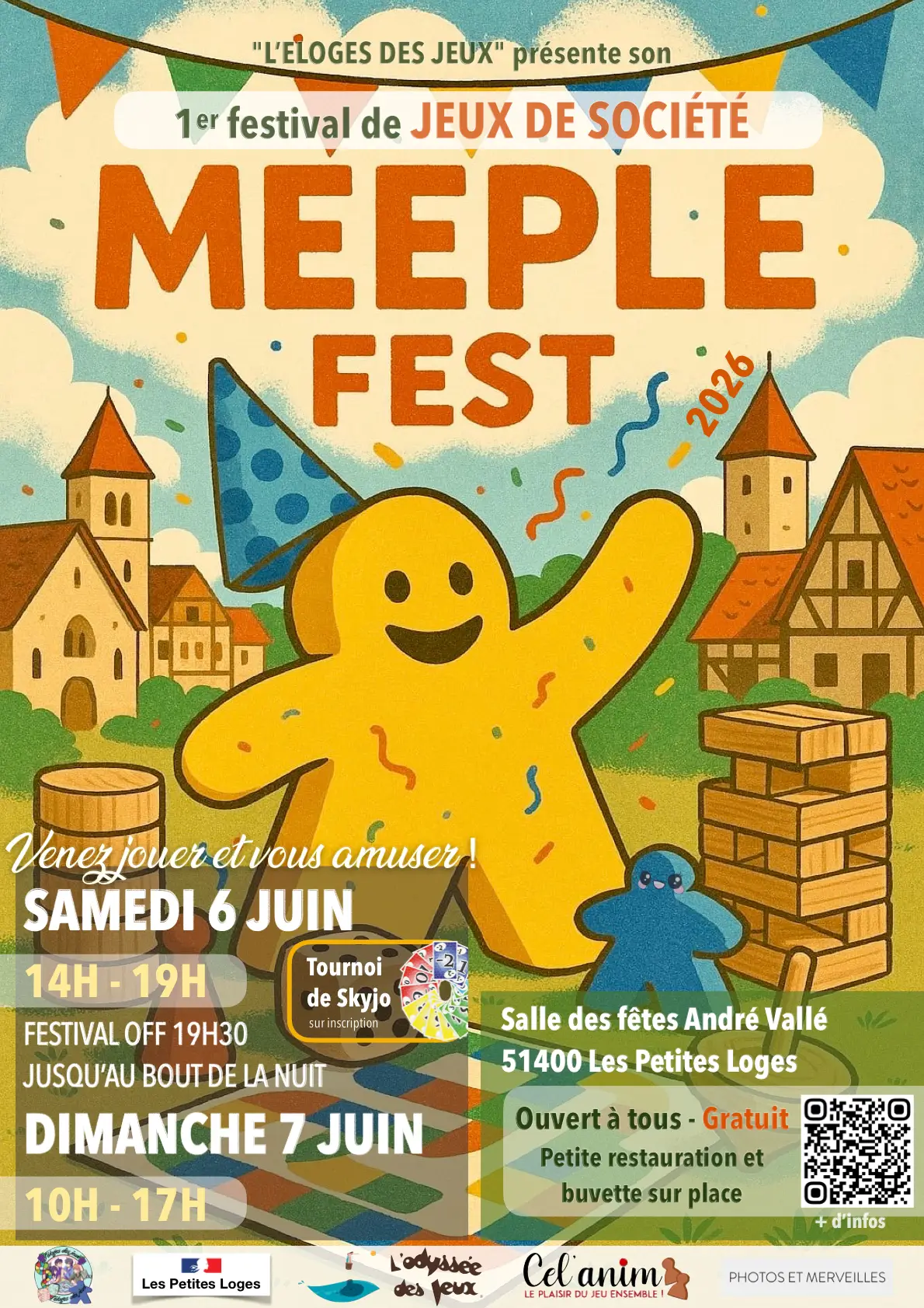 Affiche officielle Meeple Fest 2026