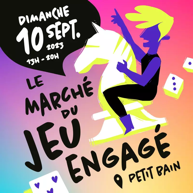 Official poster Marché du jeu engagé 2023