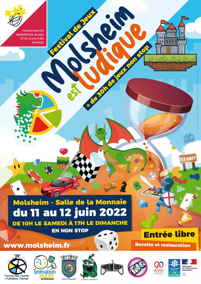 Affiche officielle Molsheim est ludique 2022