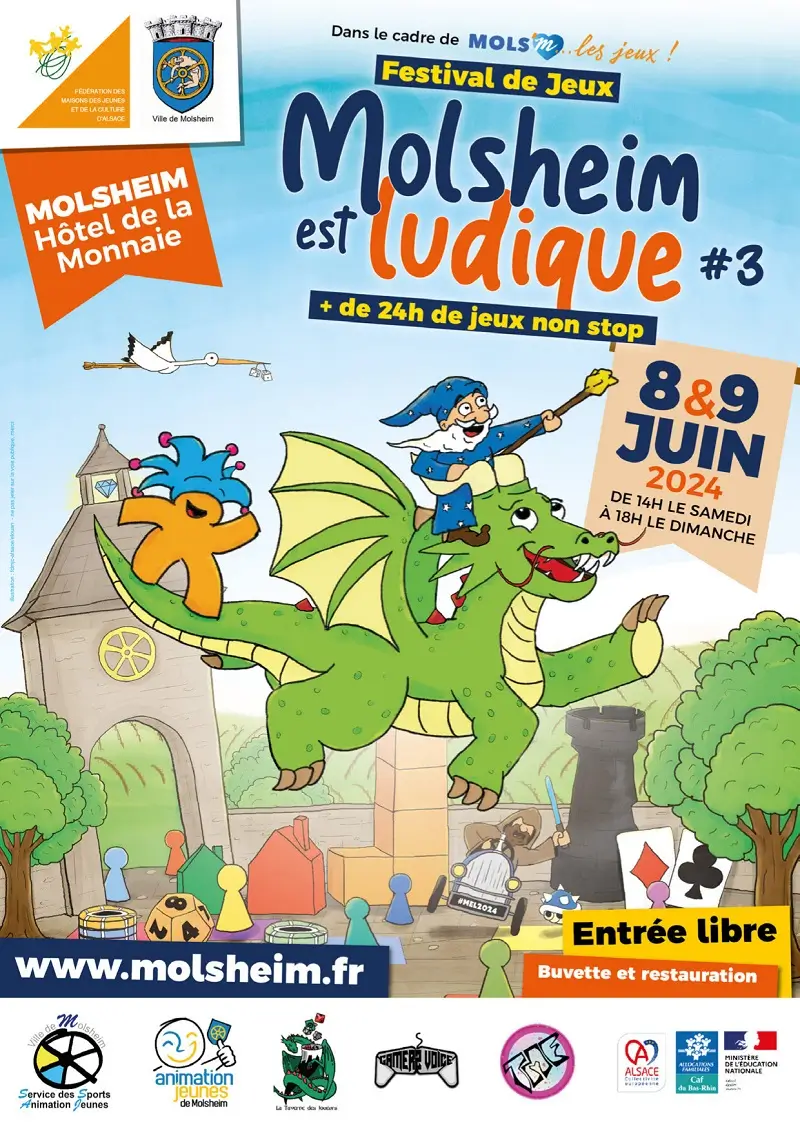 Affiche officielle Molsheim est ludique 2024