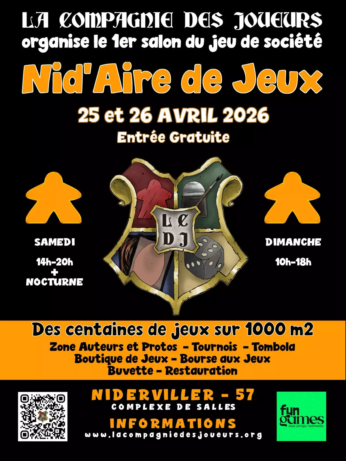 Affiche officielle Nid'Aire de Jeux 2026