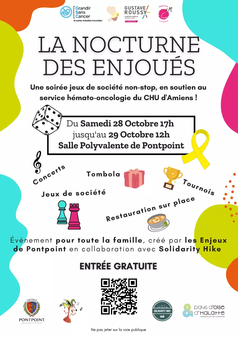 Affiche officielle La nocturne des Enjoués 2023