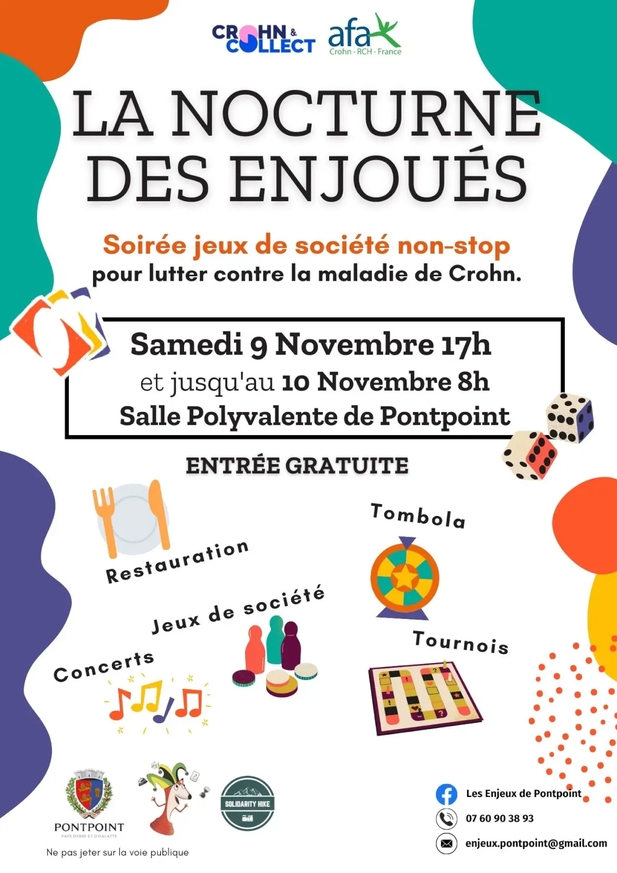 Affiche officielle La nocturne des Enjoués 2024