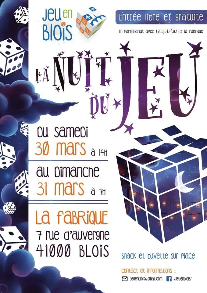 Affiche officielle La Nuit du Jeu 2019