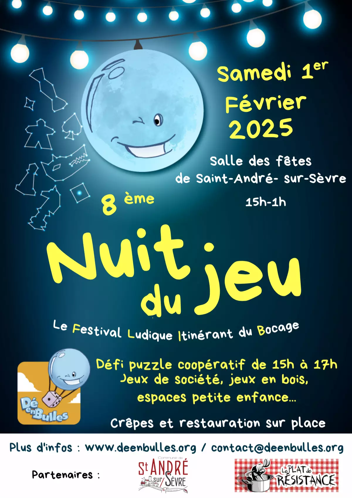 Affiche officielle Nuit du jeu de Bressuire 2025