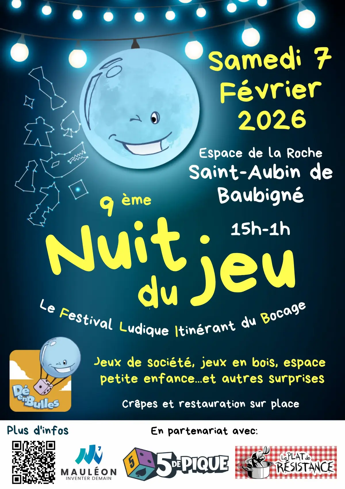 Affiche officielle Nuit du jeu de Bressuire 2026