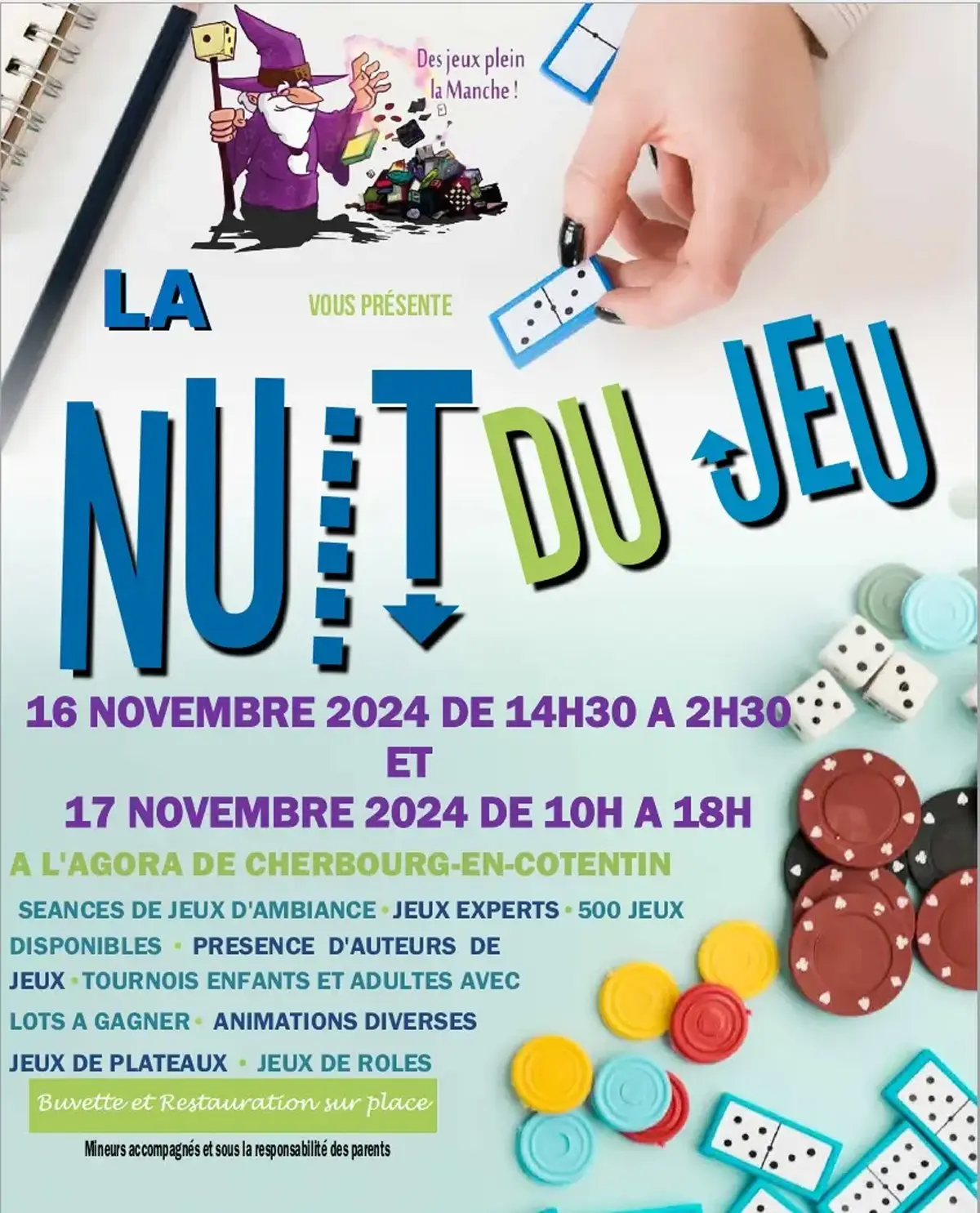 Official poster La Nuit du Jeu 2024