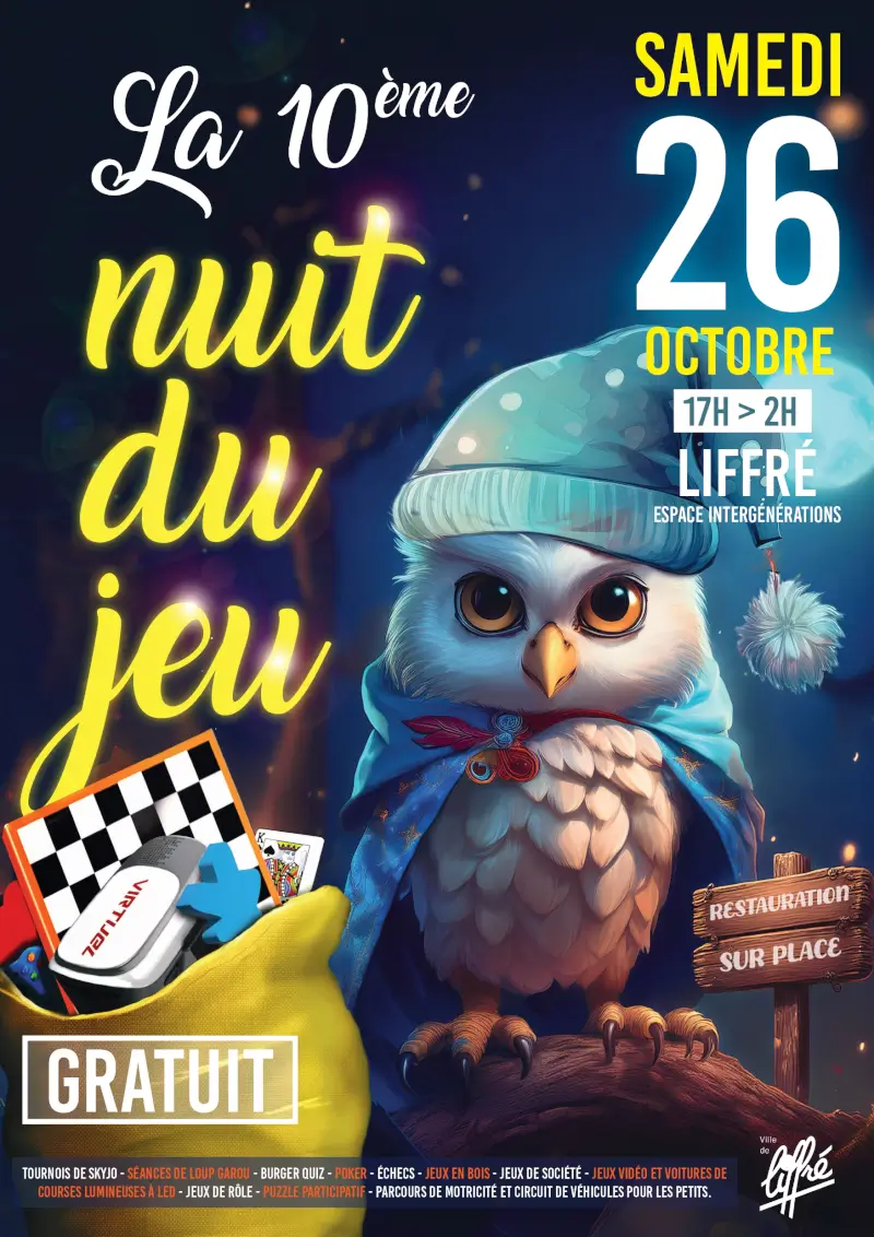 Affiche officielle La nuit du jeu 2024