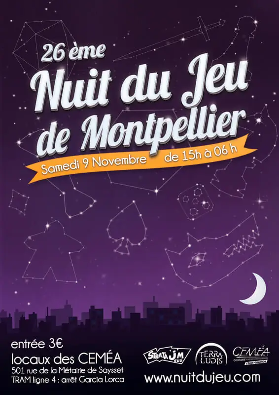 Official poster Nuit du Jeu 2019