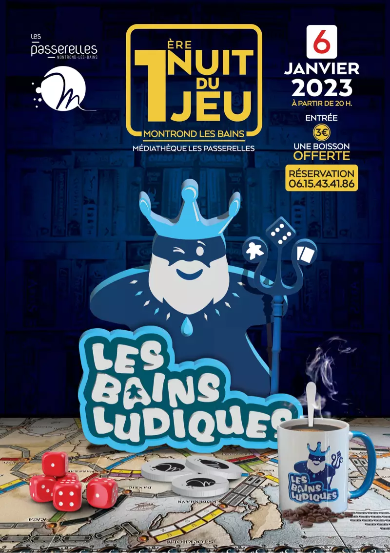 Official poster 1Ã¨re Nuit du Jeu 2023