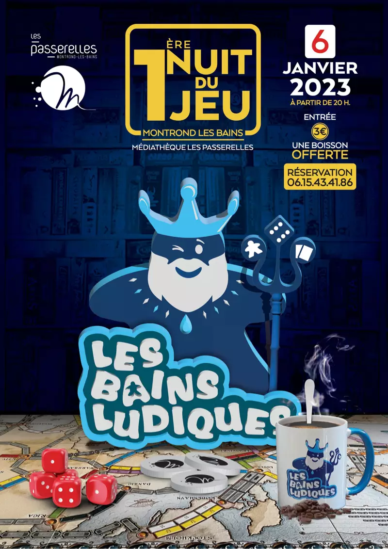 Affiche officielle 3ème Nuit du Jeu 2023