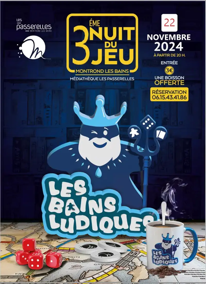 Affiche officielle 3ème Nuit du Jeu 2024