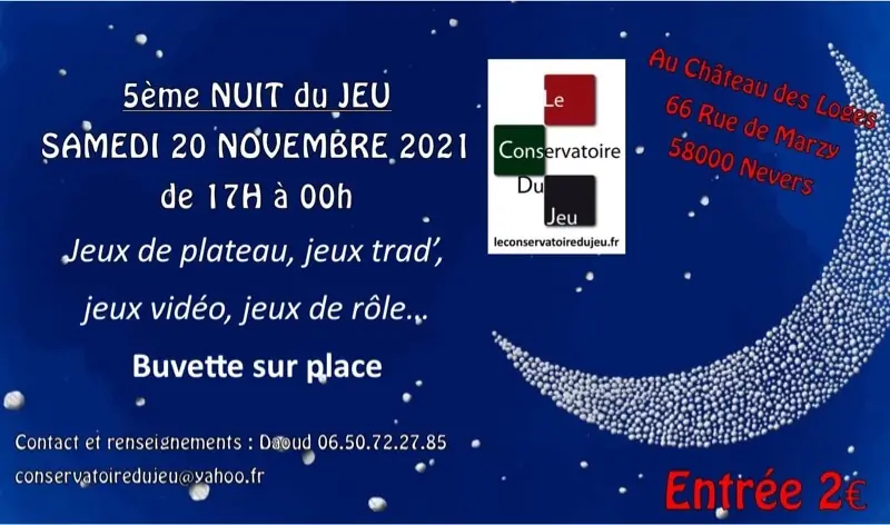 Affiche officielle La Nuit du Jeu 2021
