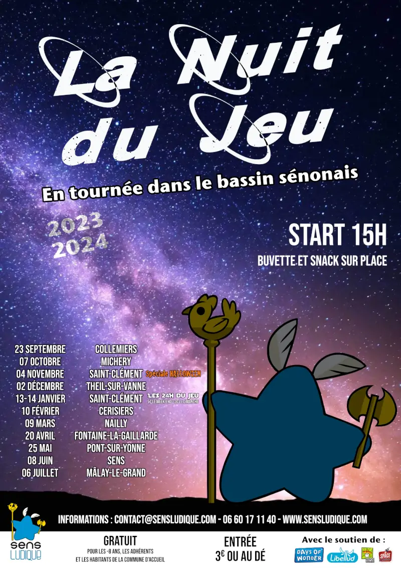 Affiche officielle La Nuit du Jeu 2024