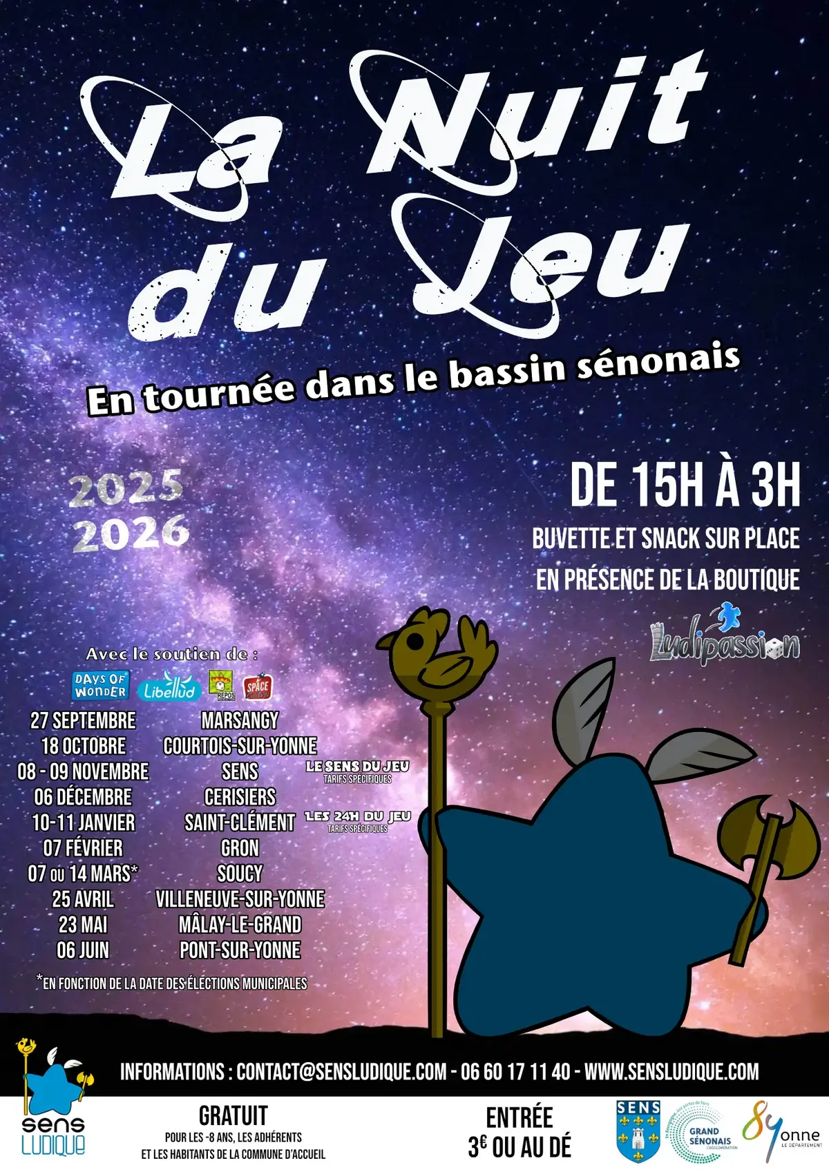Official poster La Nuit du Jeu 2025