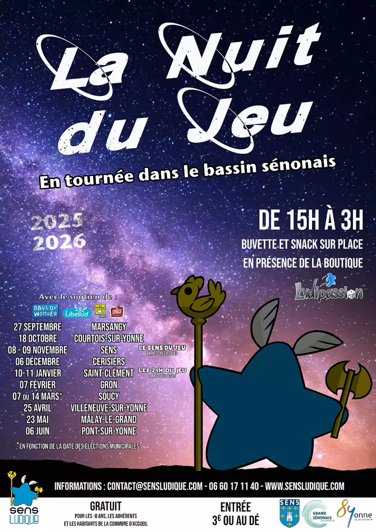 Affiche officielle La Nuit du Jeu 2026