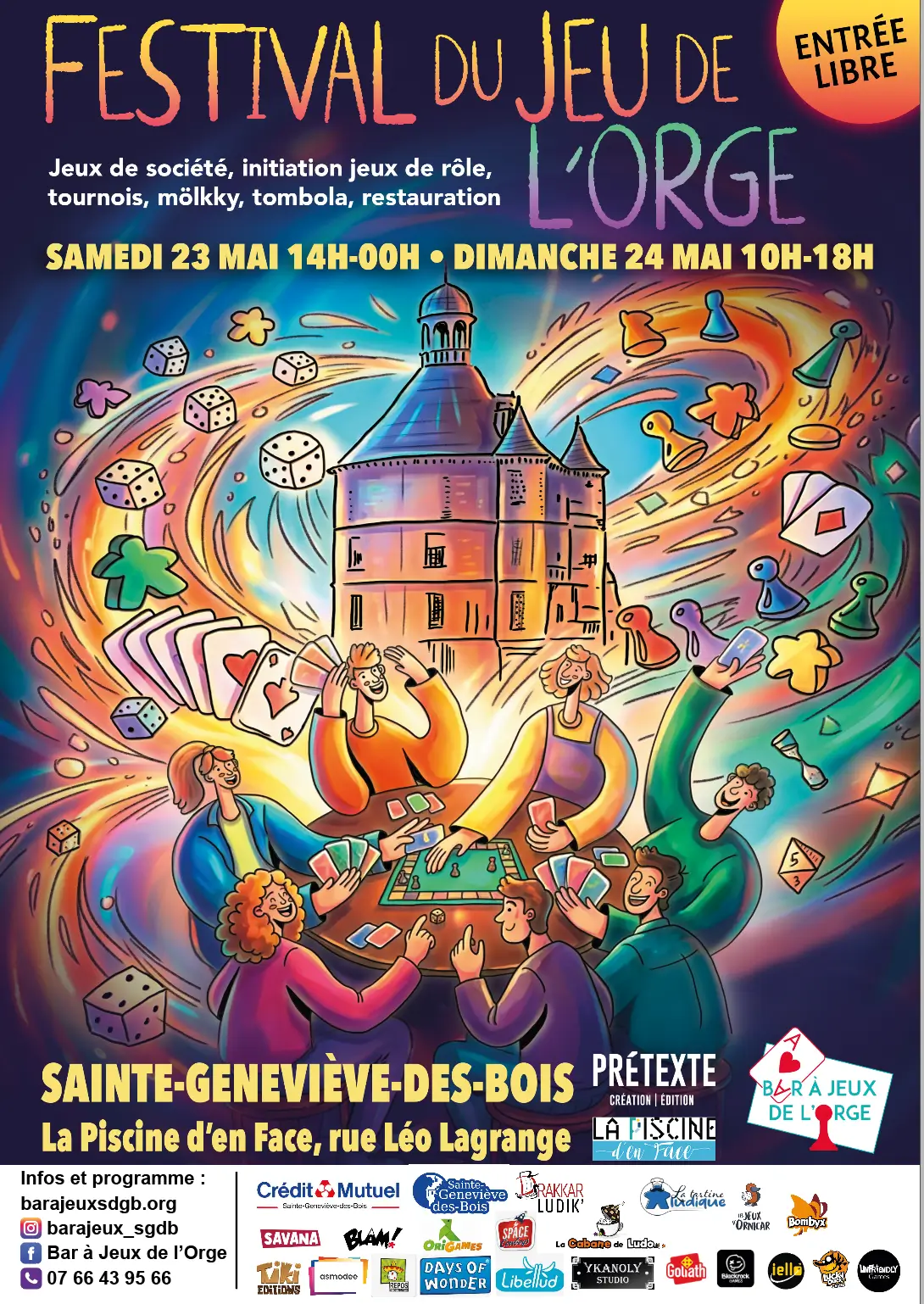Official poster Festival du Jeu de l'Orge 2026