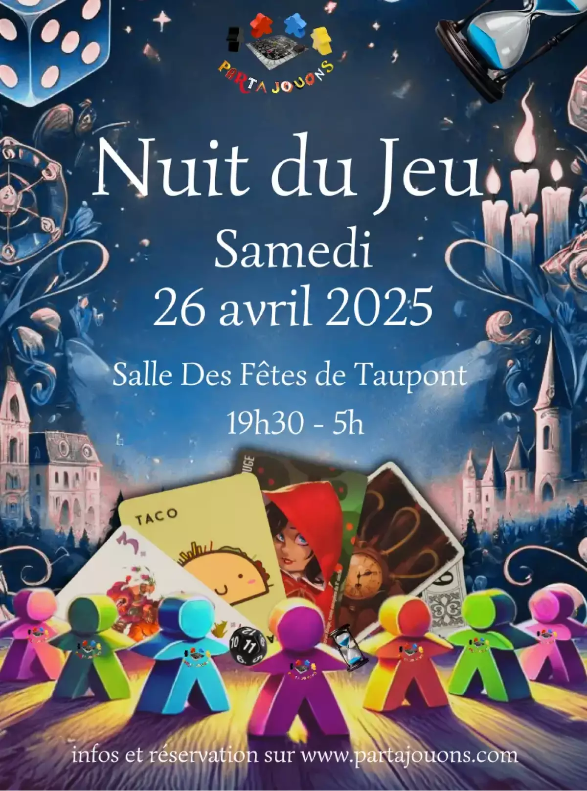 Official poster Nuit du Jeu de Taupont 2025