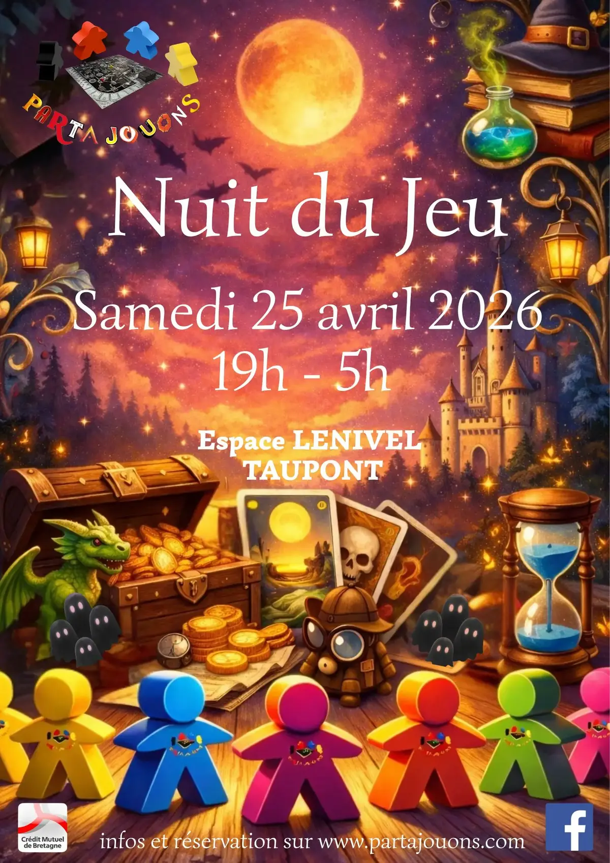 Official poster Nuit du Jeu de Taupont 2026
